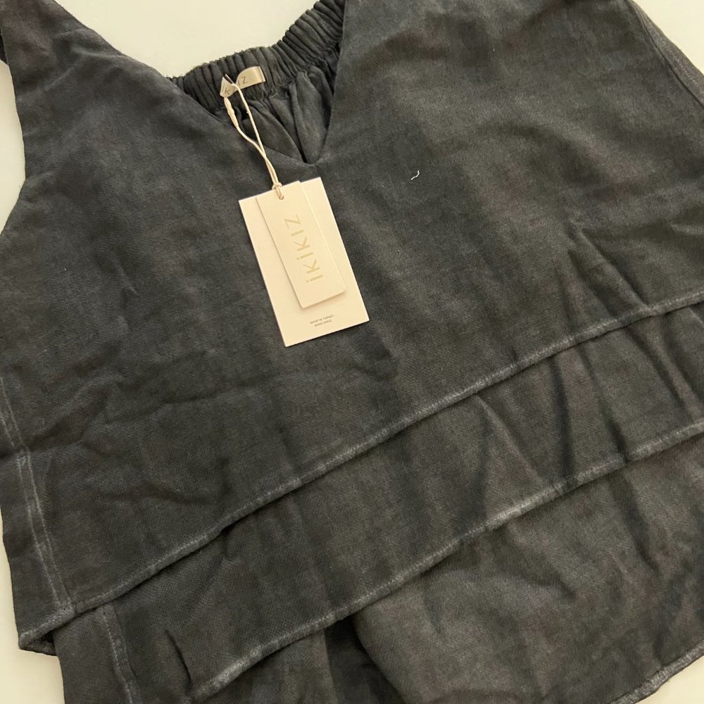 IKIKIZ Black tank blouse - Picture 9 of 12